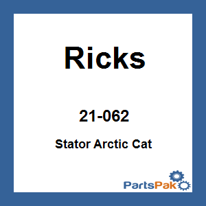 Ricks Motorsport Electrics 21-062; Stator Fits Artic Cat