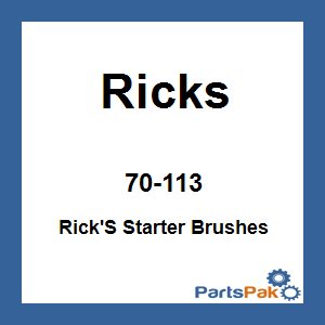 Ricks Motorsport Electrics 70-113; Rick'S Starter Brushes