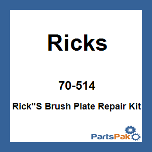 Ricks Motorsport Electrics 70-514; Rick-inch S Brush Plate Repair Kit