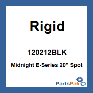 Rigid 120212BLK; Midnight E-Series 20-inch Spot Black Optic