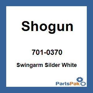 Shogun 701-0370; Swingarm Sliders White