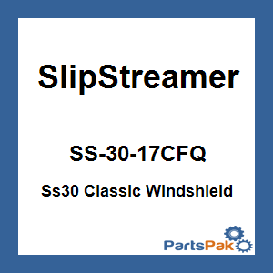 Slipstreamer SS-30-17CFQ; Ss30 Classic Windshield 17-inch Clear / Chrome