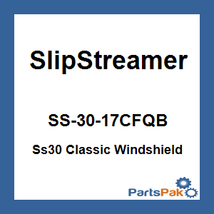Slipstreamer SS-30-17CFQB; Ss30 Classic Windshield 17-inch Clear / Black