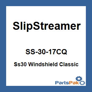 Slipstreamer SS-30-17CQ; Ss30 Windshield Classic 17-inch Clear / Chrome