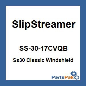 Slipstreamer SS-30-17CVQB; Ss30 Classic Windshield 17-inch Clear / Black