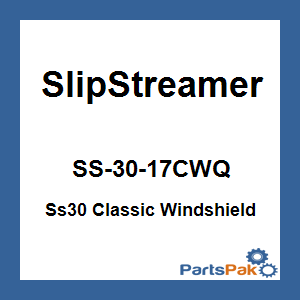 Slipstreamer SS-30-17CWQ; Ss30 Classic Windshield 17-inch Clear / Chrome