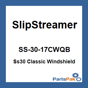 Slipstreamer SS-30-17CWQB; Ss30 Classic Windshield 17-inch Clear / Black