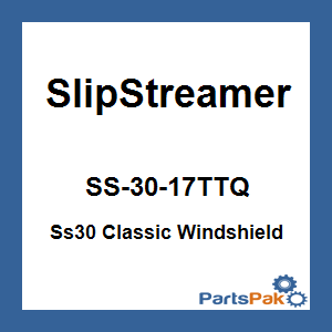 Slipstreamer SS-30-17TTQ; Ss30 Classic Windshield 17-inch Smoke / Taper Chrome