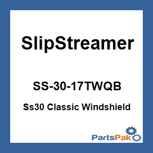 Slipstreamer SS-30-17TWQB; Ss30 Classic Windshield 17-inch Smoke / Black