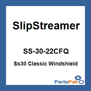Slipstreamer SS-30-22CFQ; Ss30 Classic Windshield 22-inch Clear / Chrome