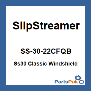 Slipstreamer SS-30-22CFQB; Ss30 Classic Windshield 22-inch Clear / Black