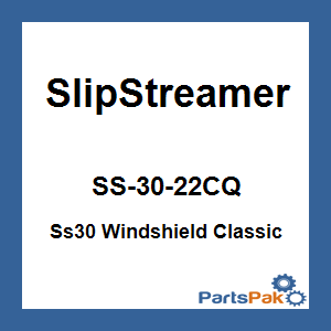 Slipstreamer SS-30-22CQ; Ss30 Windshield Classic 22-inch Clear / Chrome