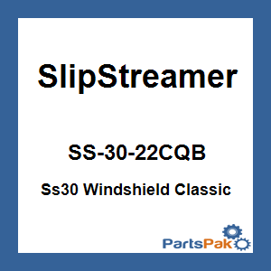 Slipstreamer SS-30-22CQB; Ss30 Windshield Classic 22-inch Clear / Black
