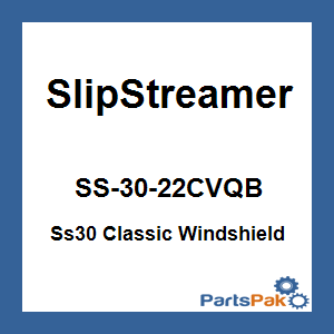 Slipstreamer SS-30-22CVQB; Ss30 Classic Windshield 22-inch Clear / Black