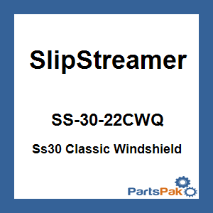 Slipstreamer SS-30-22CWQ; Ss30 Classic Windshield 22-inch Clear / Chrome