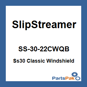 Slipstreamer SS-30-22CWQB; Ss30 Classic Windshield 22-inch Clear / Black