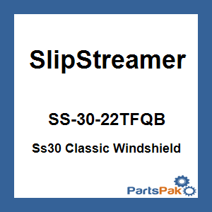 Slipstreamer SS-30-22TFQB; Ss30 Classic Windshield 22-inch Smoke / Black