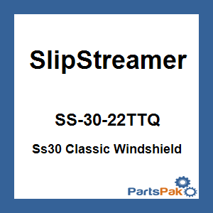 Slipstreamer SS-30-22TTQ; Ss30 Classic Windshield 22-inch Smoke / Taper Chrome