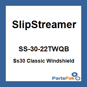 Slipstreamer SS-30-22TWQB; Ss30 Classic Windshield 22-inch Smoke / Black