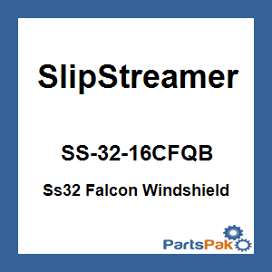 Slipstreamer SS-32-16CFQB; Ss32 Falcon Windshield 16-inch Clear / Black