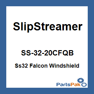 Slipstreamer SS-32-20CFQB; Ss32 Falcon Windshield 20-inch Clear / Black