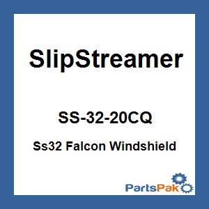 Slipstreamer SS-32-20CQ; Ss32 Falcon Windshield 20-inch Clear / Chrome