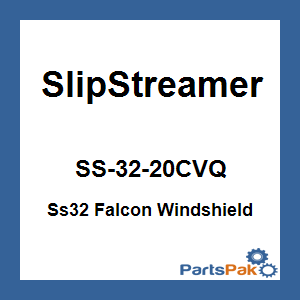 Slipstreamer SS-32-20CVQ; Ss32 Falcon Windshield 20-inch Clear / Chrome