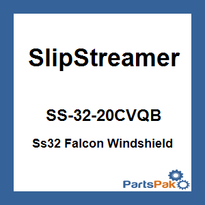 Slipstreamer SS-32-20CVQB; Ss32 Falcon Windshield 20-inch Clear / Black