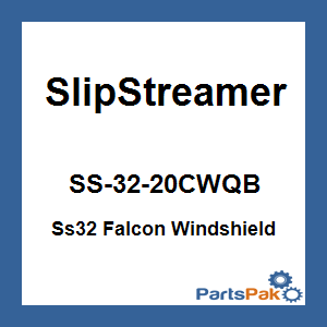 Slipstreamer SS-32-20CWQB; Ss32 Falcon Windshield 20-inch Clear / Black