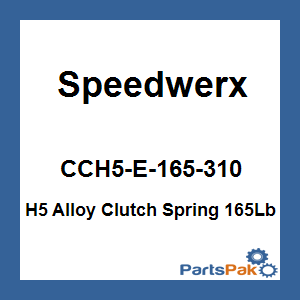 Speedwerx CCH5-E-165-310; H5 Alloy Clutch Spring 165Lb Black / Blue
