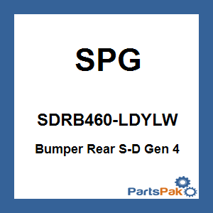 SPG SDRB460-LDYLW; Bumper Rear Fits Ski-Doo Fits SkiDoo Gen 4 154 Track Lemon Drop