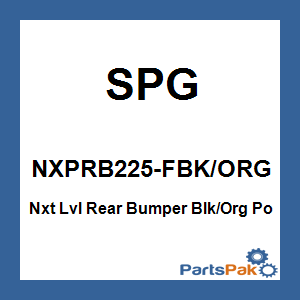 SPG NXPRB225-FBK/ORG; Nxt Lvl Rear Bumper Black / Org Fits Polaris Axys 163 Snowmobile