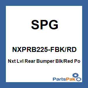 SPG NXPRB225-FBK/RD; Nxt Lvl Rear Bumper Black / Red Fits Polaris Axys 163 Snowmobile