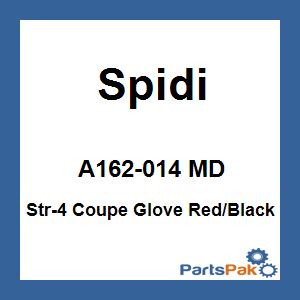 Spidi A162-014 MD; Str-4 Coupe Glove Red / Black