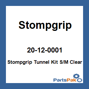 Stompgrip 20-12-0001; Stompgrip Tunnel Kit Snowmobile Clear Super Volcano
