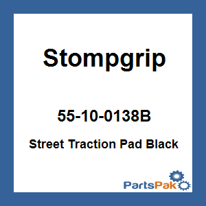 Stompgrip 55-10-0138B; Street Traction Pad Black