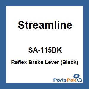 Streamline SA-115BK; Reflex Brake Lever (Black)