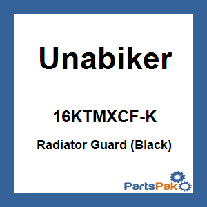 Unabiker 16KTMXCF-K; Radiator Guard (Black)