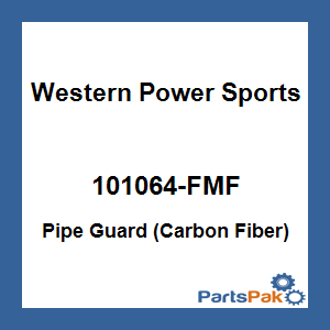 WPS - Western Power Sports 101064-FMF; Pipe Guard (Carbon Fiber)