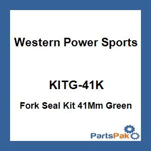 WPS - Western Power Sports KITG-41K; Fork Seal Kit 41Mm Green