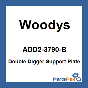 Woodys ADD2-3790-B; Double Digger Support Plate 48-Pack (Red)