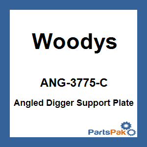 Woodys ANG-3775-C; Angled Digger Support Plate 144-Pack