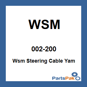 WSM 002-200; Wsm Steering Cable Fits Yamaha