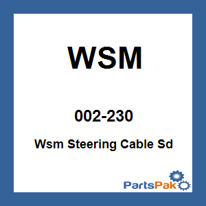 WSM 002-230; Wsm Steering Cable Fits Sea-Doo