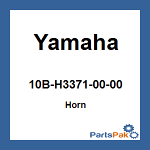 Yamaha 10B-H3371-00-00 Horn; 10BH33710000