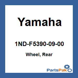 Yamaha 1ND-F5390-09-00 Wheel, Rear; 1NDF53900900