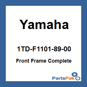 Yamaha 1TD-F1101-89-00 Front Frame Complete; 1TDF11018900