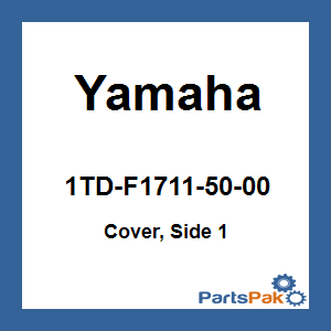 Yamaha 1TD-F1711-50-00 Cover, Side 1; 1TDF17115000