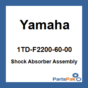 Yamaha 1TD-F2200-60-00 Shock Absorber Assembly; 1TDF22006000