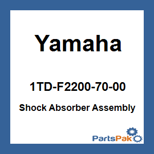 Yamaha 1TD-F2200-70-00 Shock Absorber Assembly; 1TDF22007000